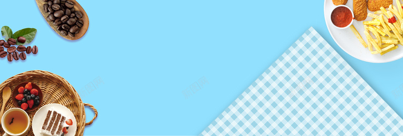 下午茶美味蓝色小清新背景psd设计背景_新图网 https://ixintu.com 下午茶 咖啡厅 咖啡店 奶油 慕斯蛋糕 烘焙坊 私房甜品店 芝士蛋糕 茶餐厅 蛋挞 蛋糕店 面包店
