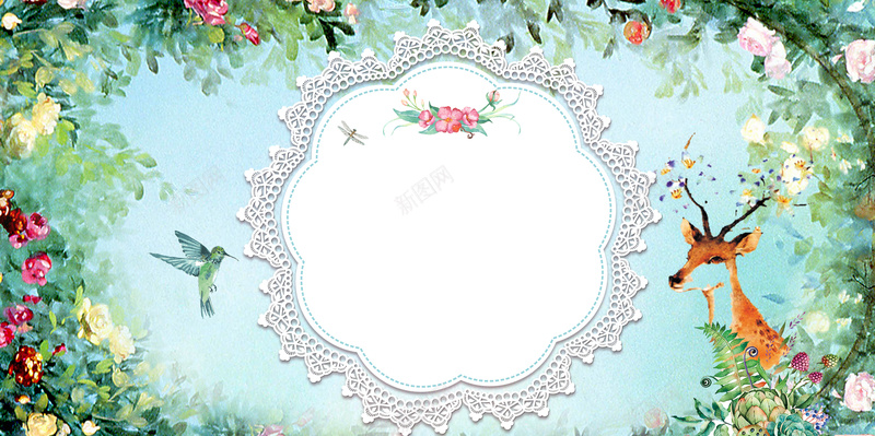 我们结婚了清新婚庆签到处展板psd设计背景_新图网 https://ixintu.com love鉴证爱情 婚礼 婚礼宴 婚礼签到处 我们结婚啦 爱你一生一世 签到板 结婚 花卉 鹿