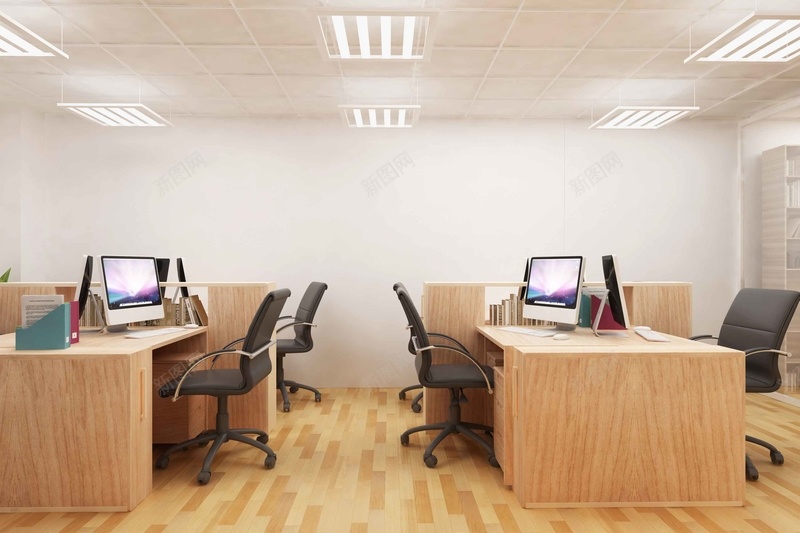 白领办公桌背景psd设计背景_新图网 https://ixintu.com 办公 场景 木地板 桌子 椅子 海报 电脑 白领 矢量 背景素材