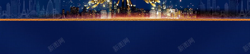 金色蝴蝶创意地产海报背景psd设计背景_新图网 https://ixintu.com 创意海报 地产 房地产 星光 灿烂 经典广告 背景板 蓝色 蝴蝶 金色 高档地产