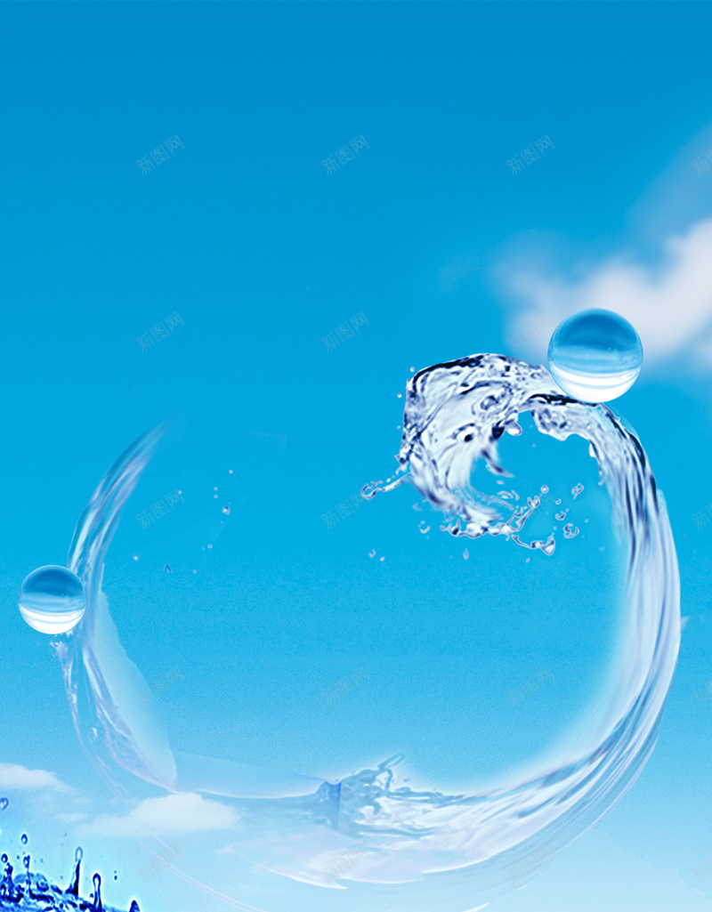 蓝色清爽水花矿泉水海报背景jpg设计背景_新图网 https://ixintu.com 天空 水滴 水花 水花溅起 海报 海水 清新 清爽 矿泉水 矿物质水 纯净 背景 蓝色