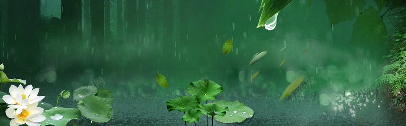 一塘荷色BANNER背景图psd设计背景_新图网 https://ixintu.com 618 BANNER 一塘荷色 下雨 中国风 开心 树林 活动 电商 素材 背景图 荷花 荷花矢量图