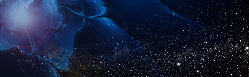 蔚蓝星空扁平海报背景psd设计背景_新图网 https://ixintu.com 创新 斑斓 星空 渐变 点缀 繁星 绽放 聚光 蓝色 闪烁