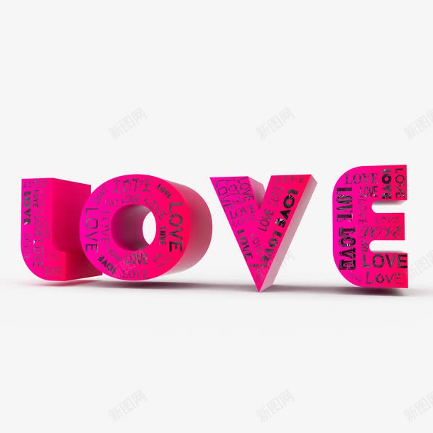 LOVE立体字图png免抠素材_新图网 https://ixintu.com love立体字 情人节 情人节素材 紫色love艺术字 艺术字LVOE
