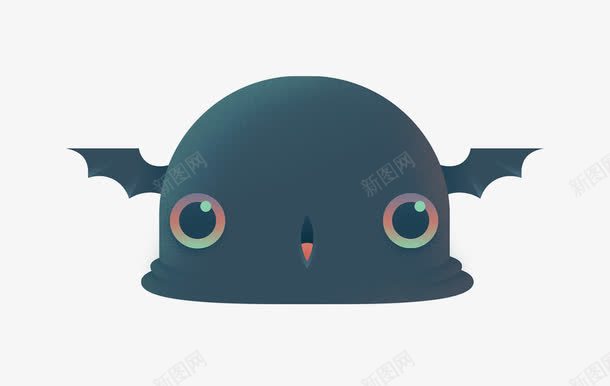 可爱的小恶魔png免抠素材_新图网 https://ixintu.com 小恶魔 小恶魔翅膀 怪兽 黑色
