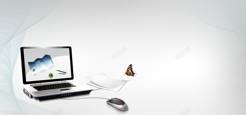 互联网科技感简约现代灰色海报背景jpg设计背景_新图网 https://ixintu.com 互联网 商务 海报背景 渐变 灰色 现代 电脑 科幻 科技感 简约 网站设计海报 蝴蝶 鼠标