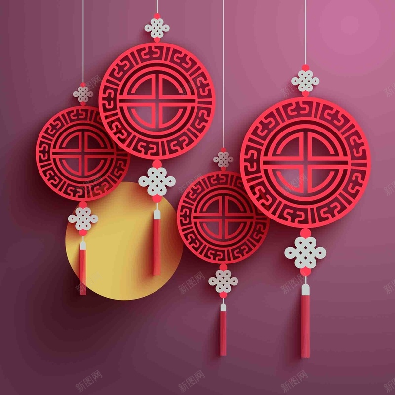 节日上元节元宵节春节灯会花灯中国结海报矢量图eps设计背景_新图网 https://ixintu.com 上元节 中国结 元宵节 卡通 喜庆 手绘 春节 海报 灯会 矢量 红色 背景 节日 花灯 过年 矢量图