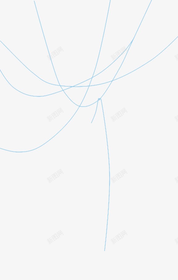 蓝色简约线条不规则图形png免抠素材_新图网 https://ixintu.com 不规则图形 免抠PNG 简约 线条 蓝色