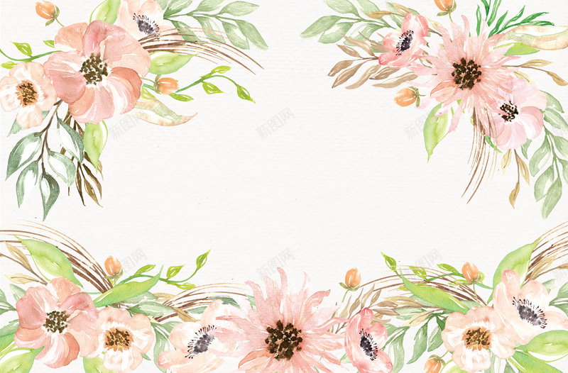 清新水粉花朵婚礼海报背景psd设计背景_新图网 https://ixintu.com 卡通 婚礼 手绘 水粉花朵 海报背景 清新 矢量图 童趣 背景 贺卡 邀请卡