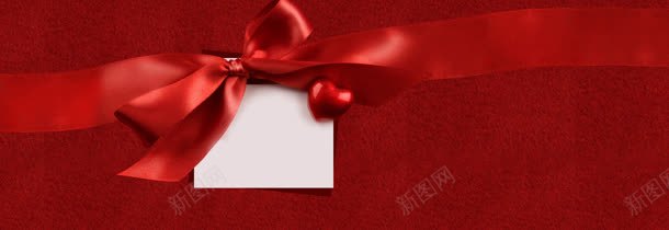 红色背景蝴蝶结丝带bannerjpg高清背景_新图网 https://ixintu.com 丝带 红色背景 蝴蝶结