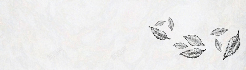 素描树叶背景图jpg设计背景_新图网 https://ixintu.com 卡通 复古 手绘 树叶 欧美 海报banner 童趣 简洁 素描
