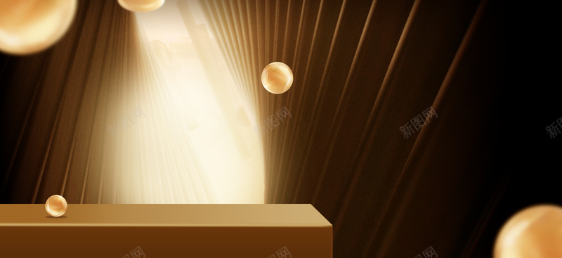 黑色高端大气美妆bannerpsd设计背景_新图网 https://ixintu.com 保养 光线 大气 奢华 护肤 淘宝大促 美妆 金色 高端 黑色