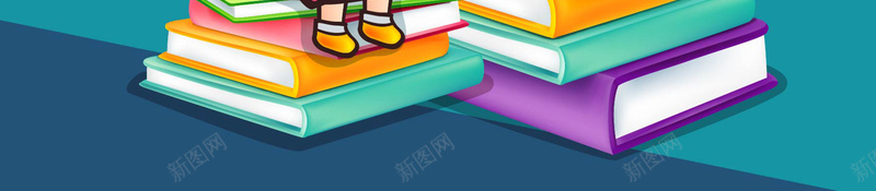 矢量卡通学生学习读书海报背景ai_新图网 https://ixintu.com 儿童教育 卡通 卡通插画 备战考试 学习 学习教育 学生 手绘 早教 海报 知识 考试冲刺 读书 矢量图