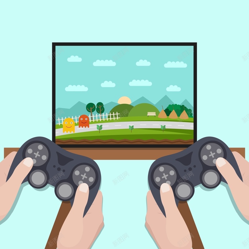 游戏海报矢量ai设计背景_新图网 https://ixintu.com 海报 海报素材 游戏 游戏机 游戏海报 游戏素材 矢量 矢量素材 素材 素材海报 背景 矢量图
