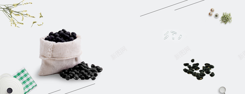 黑豆促销季简约几何灰色bannerpsd设计背景_新图网 https://ixintu.com 天猫 小米轮播页 有机小米 毛毛谷 淘宝 白色轮播页 简洁 精制 轮播页 面粉轮播页 黑豆轮播页