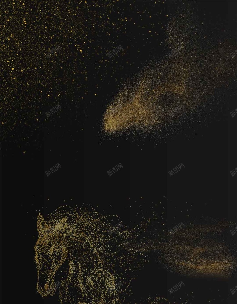黑色大气企业文化H5背景psd设计背景_新图网 https://ixintu.com 以梦为马 企业文化 企业文化墙 大气 金色粉末 高端 黑色 黑色背景