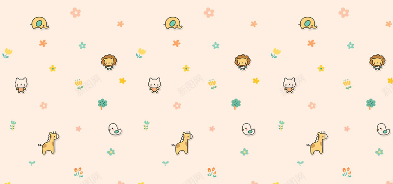 卡通手绘小动物底纹简约背景jpg设计背景_新图网 https://ixintu.com 卡通 卡通图标 小动物 小马 底纹 手绘 手绘卡通背景 清新 猫咪 简约 简约背景 蜗牛