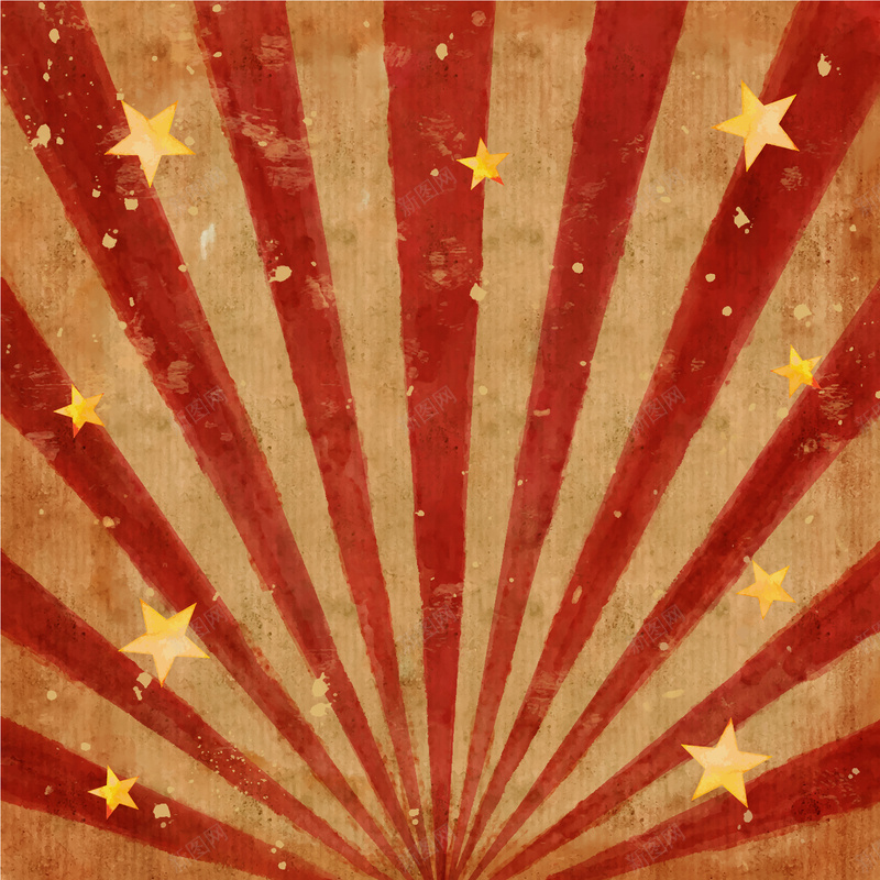 手绘红黄条纹星形背景矢量图ai高清背景_新图网 https://ixintu.com 卡通 手绘 星形 条纹 棕色 童趣 红黄 背景 矢量图