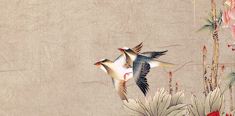 古风纸质质感鸟语花香背景psd设计背景_新图网 https://ixintu.com 古风 素材 纸质 背景 花朵 花香 质感 鸟语
