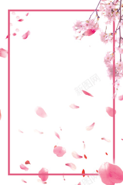 粉红色桃花背景背景