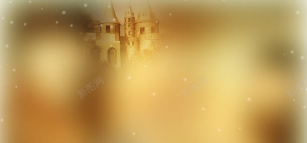 虚化背景jpg设计背景_新图网 https://ixintu.com 圣诞节 模糊 欧式建筑 金色
