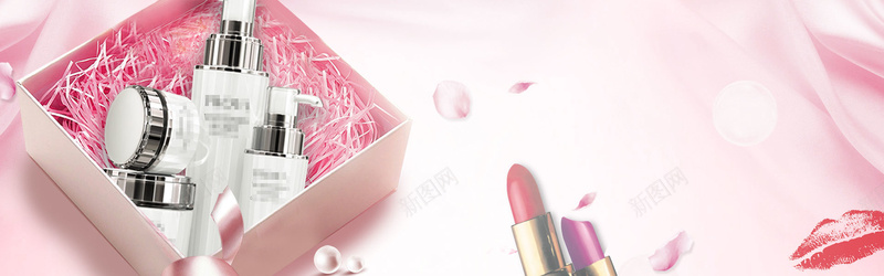 38女王节女神节护肤品粉色bannerpsd设计背景_新图网 https://ixintu.com 38美妆海报 女神节 女装 妇女节 手绘花朵 护肤品 珠宝 珠宝首饰 美女 美容护肤 花卉 香水