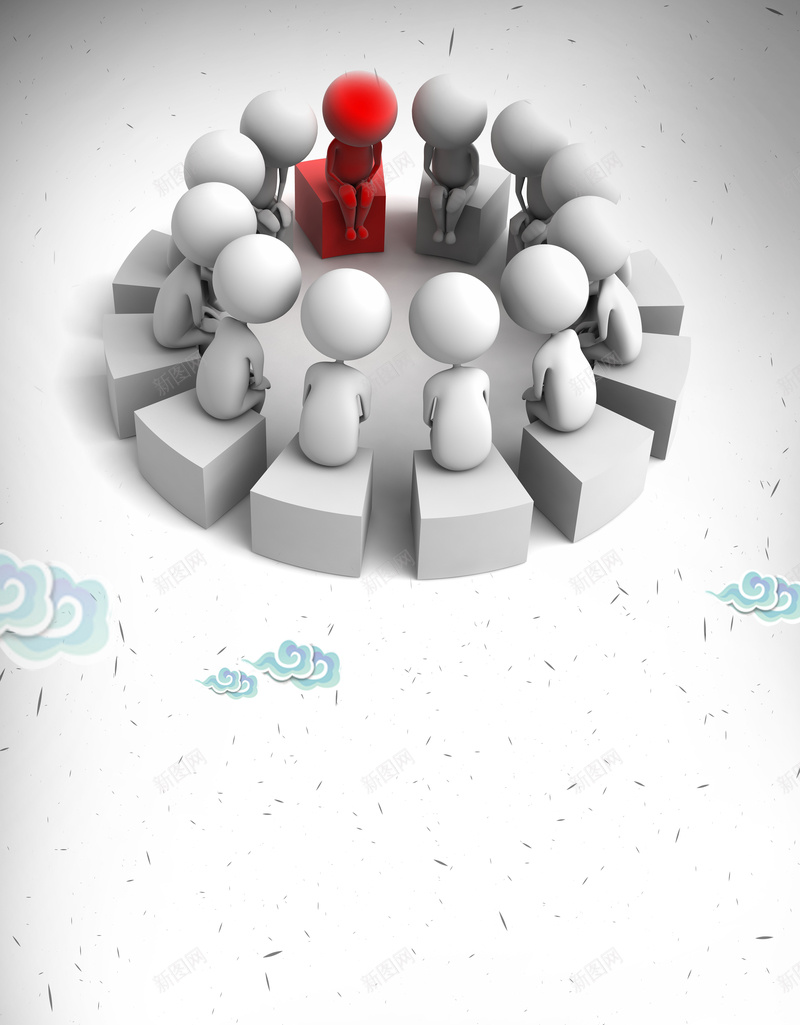 白色小人创意企业文化宣传模板海报背景psd设计背景_新图网 https://ixintu.com 企业宣传栏 企业形象 企业文化 企业精神 团队 展板背景 沟通 海报背景 激励 白色小人 集体合作