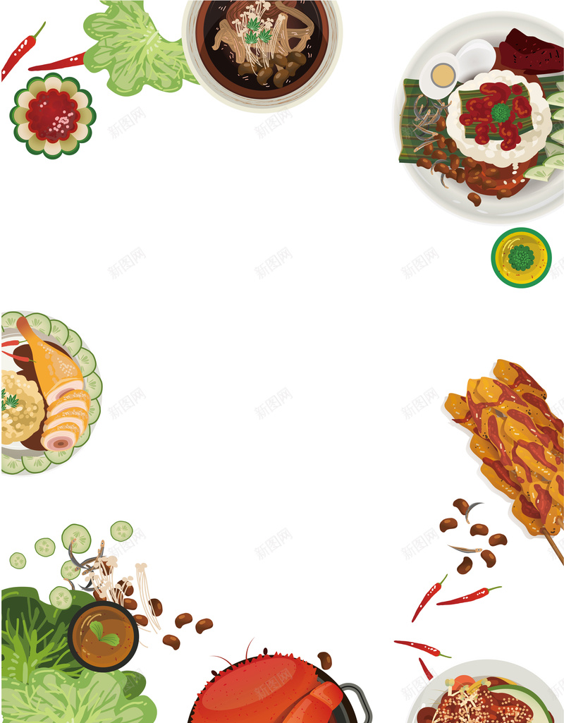 矢量卡通手绘俯视美食大餐背景ai设计背景_新图网 https://ixintu.com 俯视 卡通 大餐 小清新 手绘 文艺 白色 矢量 简约 美食 背景 食物 餐饮 矢量图