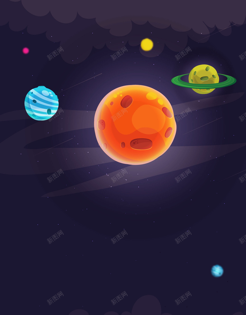 矢量儿童画太空宇宙背景ai设计背景_新图网 https://ixintu.com 儿童插画 儿童教育 卡通 卫星 太空 太空飞船 宇宙 宇航员 教育 早教 星球 海报 火箭 银河系 矢量图