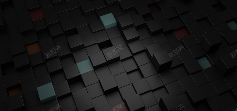 黑色立体方块背景jpg设计背景_新图网 https://ixintu.com 3D 商务 方块 海报banner 渐变 科幻 科技 黑色