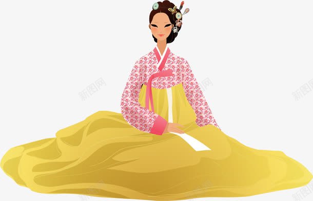 韩国美女png免抠素材_新图网 https://ixintu.com 卡通人物 旅游 美女 韩国风