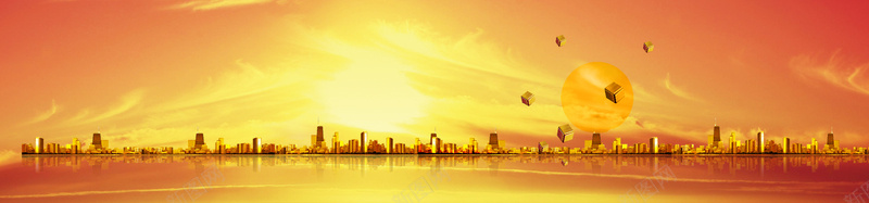 金色背景图psd设计背景_新图网 https://ixintu.com PSD分层 大气 宏伟 建筑 海报banner 财富 金色 金融