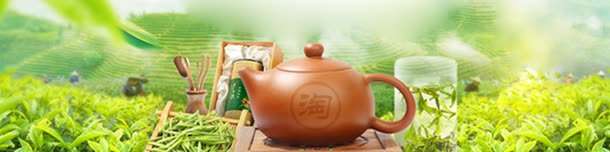 清新绿色茶文化海报背景jpg设计背景_新图网 https://ixintu.com 创意 大气 海报 淘宝 淘宝banner 淘宝海报 简约