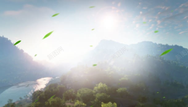 绿色森林白色星光jpg设计背景_新图网 https://ixintu.com 星光 森林 白色 绿色