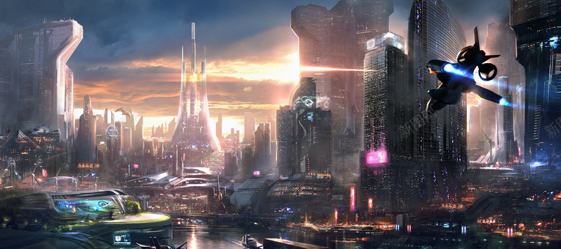 未来城市科幻世界游戏场景bannerjpg设计背景_新图网 https://ixintu.com banner 世界 城市 异域 未来 未来城市 游戏场景 科幻 科幻世界 附件 飞行器