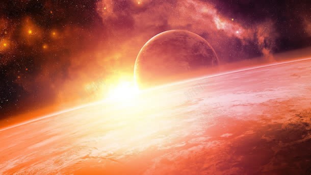 红色星球阳光海报背景jpg设计背景_新图网 https://ixintu.com 星球 海报 红色 背景 阳光