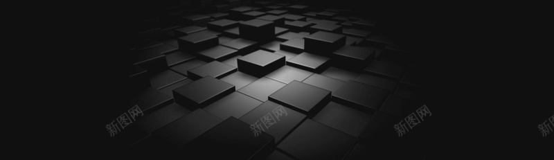 黑色背景起伏方框bannerpsd设计背景_新图网 https://ixintu.com 几何 扁平 海报banner 渐变 起伏方框 黑色背景