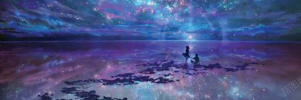 动漫梦幻王子和公主背景bannerjpg设计背景_新图网 https://ixintu.com banner 公主 动漫 梦幻 王子 紫色 背景