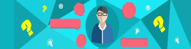卡通背景jpg设计背景_新图网 https://ixintu.com 人物色块蓝色