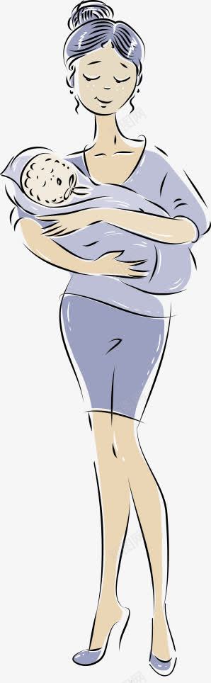 抱着宝宝的女人矢量图eps免抠素材_新图网 https://ixintu.com 人物 人物插画 卡通人物 女人 妈妈 宝宝 矢量人物 矢量图