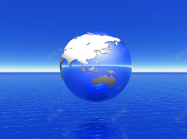 海洋上的地球jpg高清背景_新图网 https/ixintu.