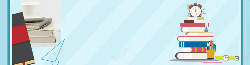 世界阅读日蓝色卡通读书bannerpsd高清背景_新图网 https://ixintu.com banner 世界阅读日 书本 卡通 斜条 眼镜 蓝色 读书 边框 闹钟