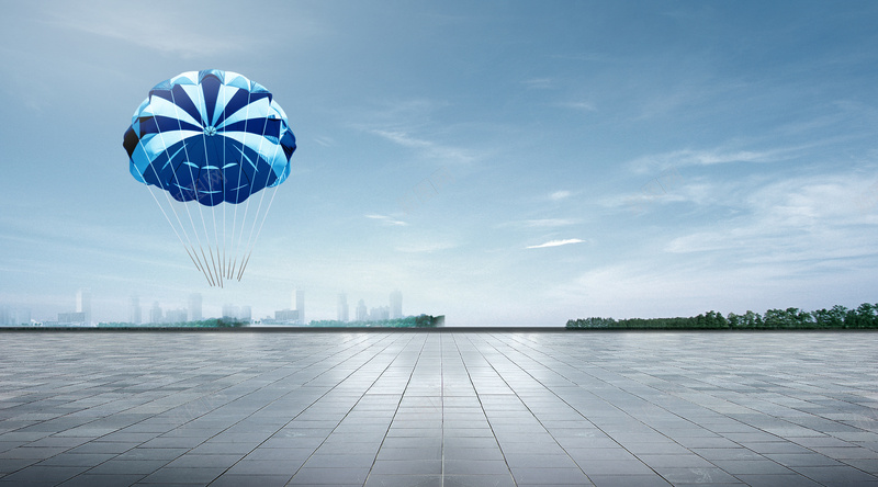 汽车海报背景psd设计背景_新图网 https://ixintu.com 喷绘设计 地面 汽车宣传海报 汽车招贴 汽车海报设计 蓝色 蓝色背景海报 降落伞