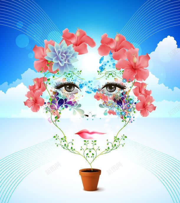 花盆人物脸部意义jpg设计背景_新图网 https://ixintu.com 云 其它类别 创意背景 图片素材 天空 植物 盆景 美女 背景花边 脸 花盆 花盆人物脸部意义图片 花盆人物脸部意义图片素材下载 鲜花