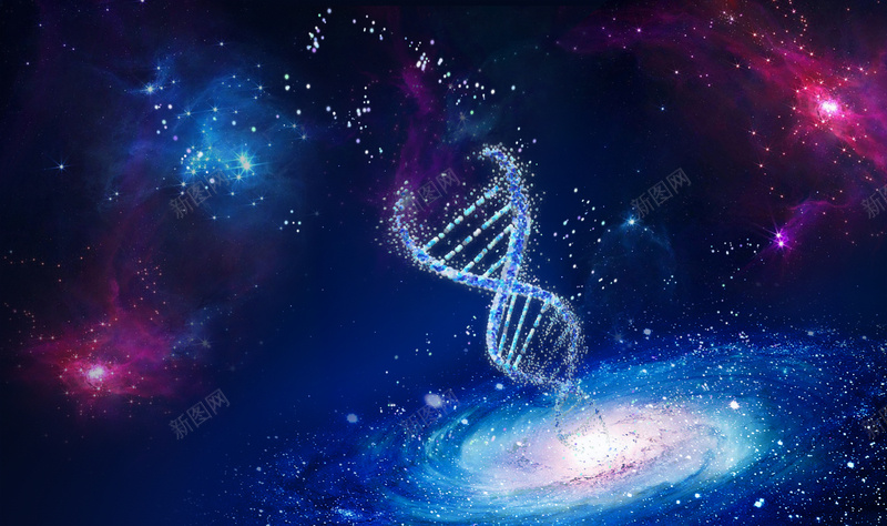 生命密码海报psd设计背景_新图网 https://ixintu.com 商务 太空 宇宙 开心 生命探索 生物链 科幻 科技 螺旋