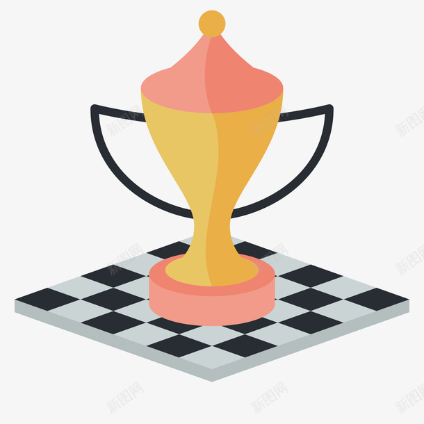 粉色国际象棋智力游戏矢量图ai免抠素材_新图网 https://ixintu.com 国际 扁平化 方块 欢乐 游戏 粉色 荣誉 象棋 矢量图