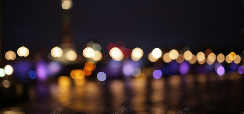 夜色中的灯光背景jpg设计背景_新图网 https://ixintu.com 夜晚 夜景 梦幻 浪漫 海报banner 灯 霓虹灯