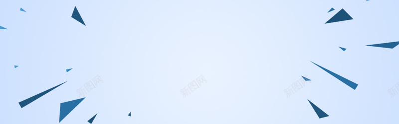 蓝色碎边简单背景bannerpsd设计背景_新图网 https://ixintu.com 冷静 多边 安静 平静 忧郁 渐变 简单 蓝色