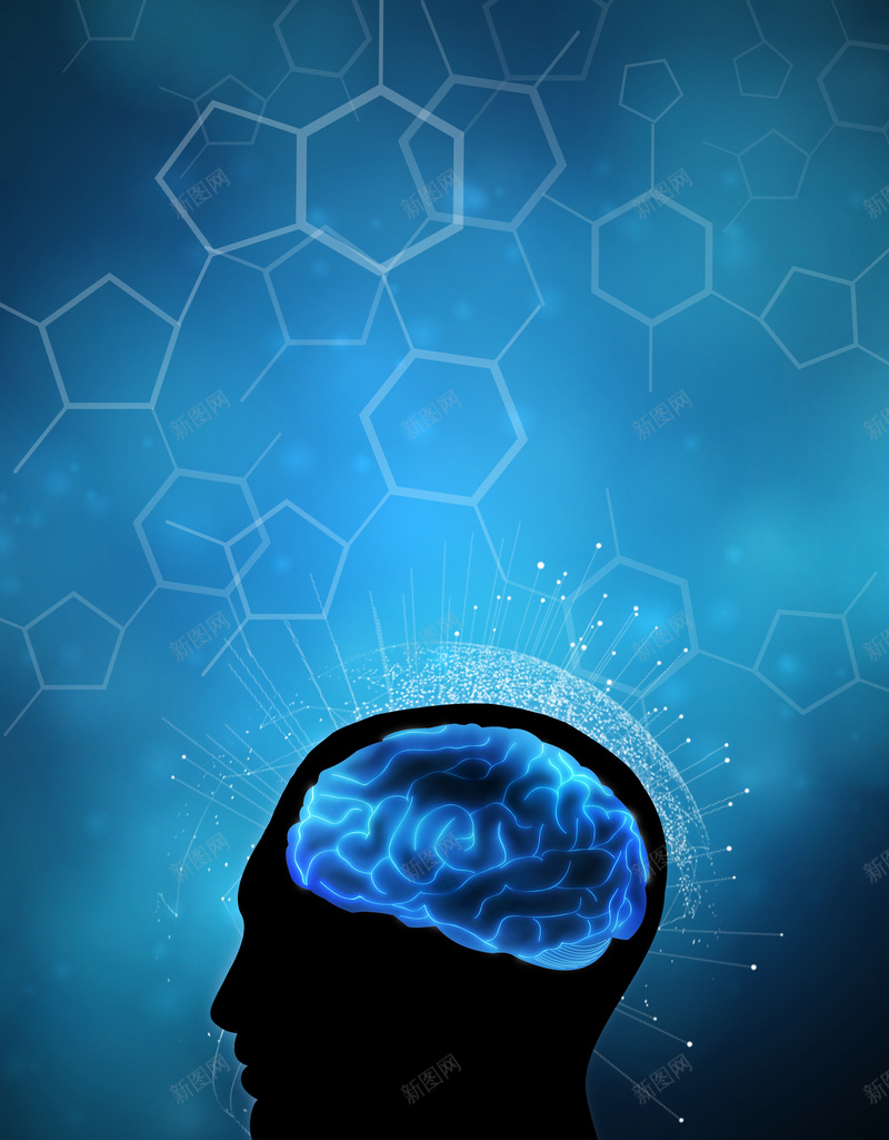 科技感医学医药技术psd设计背景_新图网 https://ixintu.com 医学 医学背景图片 医药 大脑 技术 科技 科技感 科技未来 蓝色