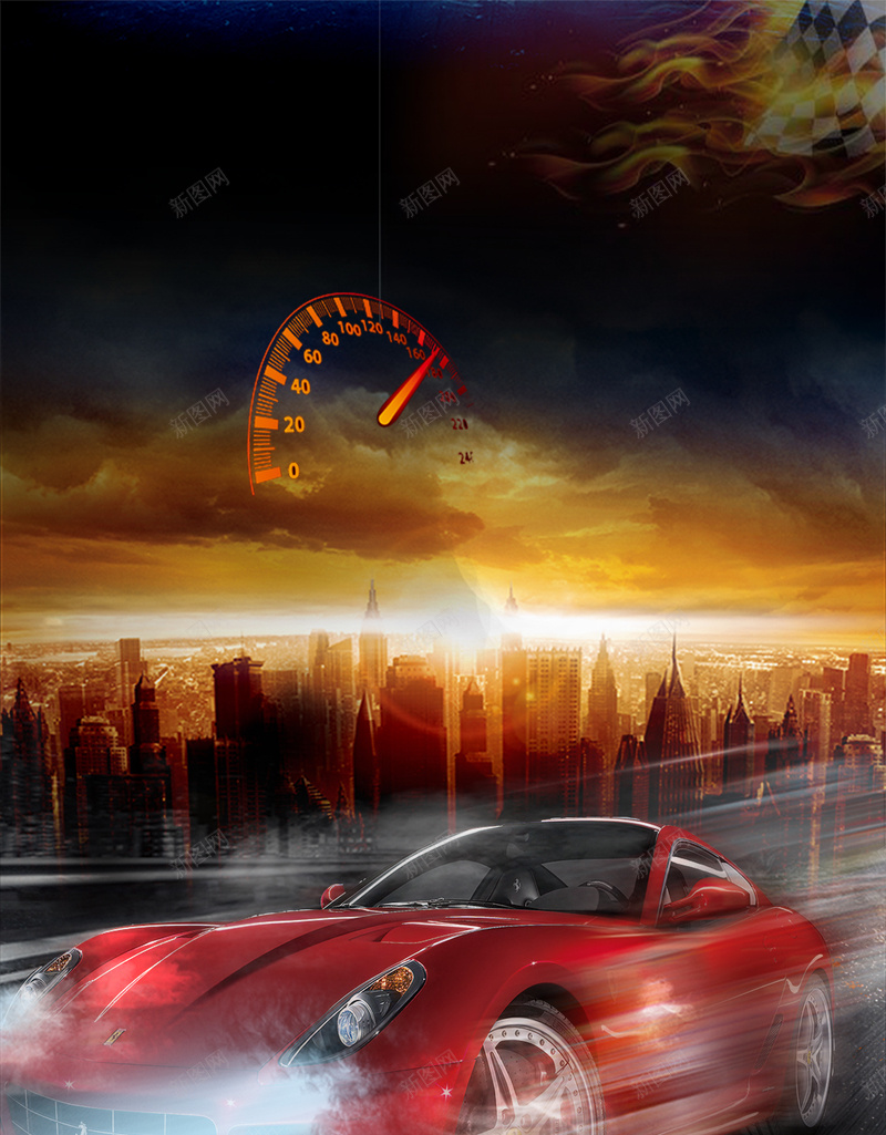 赛车比赛宣传手机海报图psd设计背景_新图网 https://ixintu.com 光 汽 汽车 汽车单页 汽车宣传海报 汽车展架 激情 赛车 赛车比赛 车 速度 速度与激情 风驰电掣